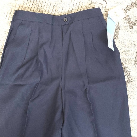 Haberdashery Leslie Fay Navy Vintage Pants size 12 - Picture 3 of 7